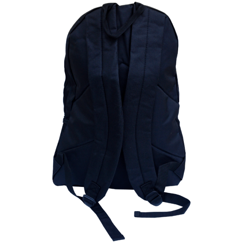 Rucsac școlar negru, 2 compartimente, cu șiret și buzunare laterale, 46x34x18 cm